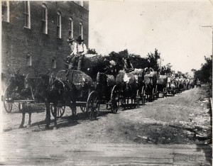 cotton wagons on Washington st
